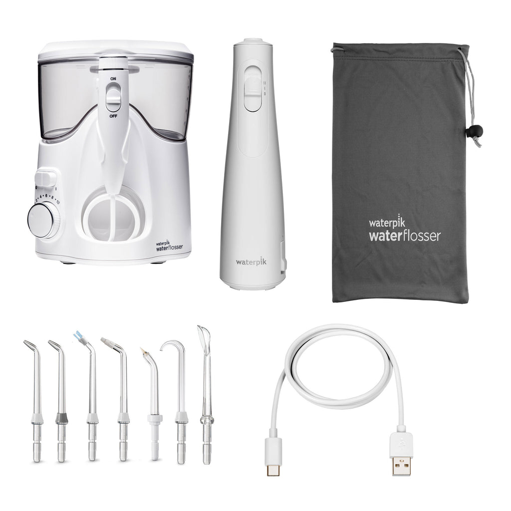 Waterpik Ultra Plus and Cordless Enhance 3000 Water Flosser Combo Pack