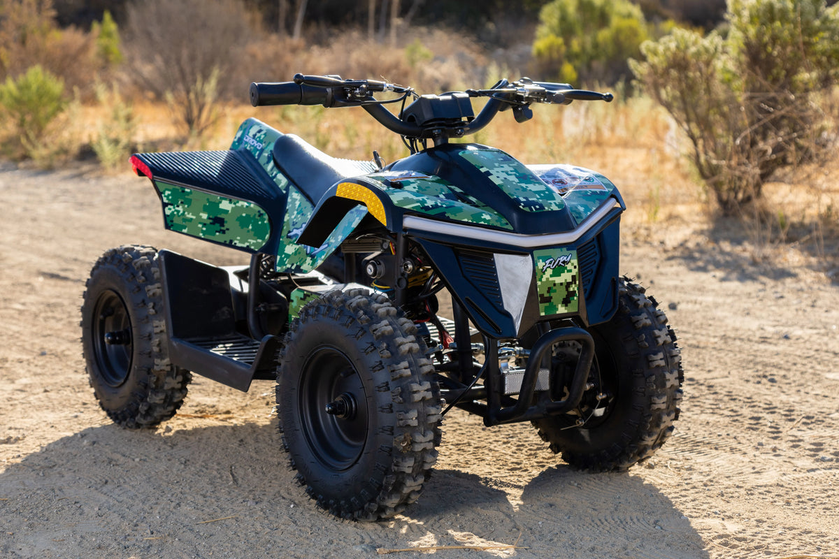 Droyd Fury Electric Youth ATV, 36V 500W Brushless Motor, Dual Suspension, Max Speed 15 mph, Offroad