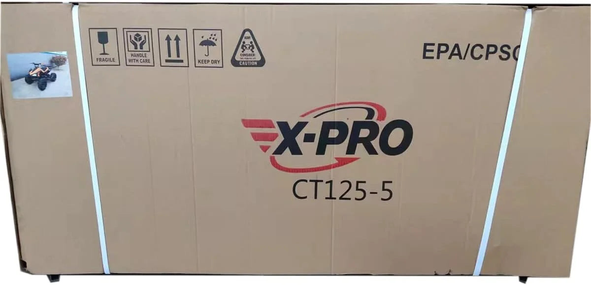 X-Pro Brand New 125cc Gas ATV, Automatic Transmission w/Reverse Remote Control Big 19"/18" Tires
