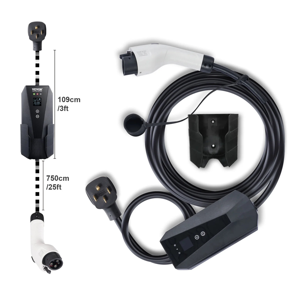 BENTISM EV-B06-US007B Universal SAE J1772 Portable EV Car Charger