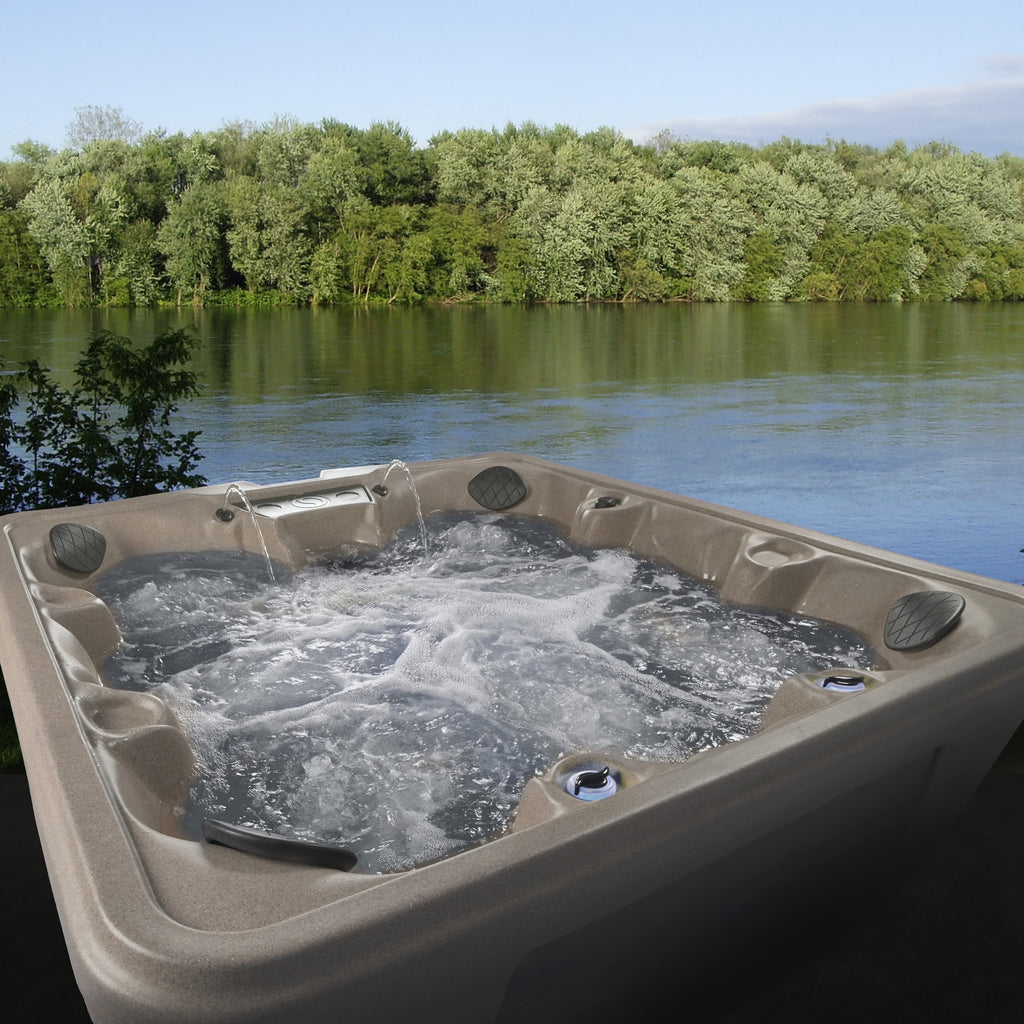 Aqualife by Strong Spas Palm Beach 6 Person 69-Port Non-Lounger Spa, 30 Jets, Cobblestone