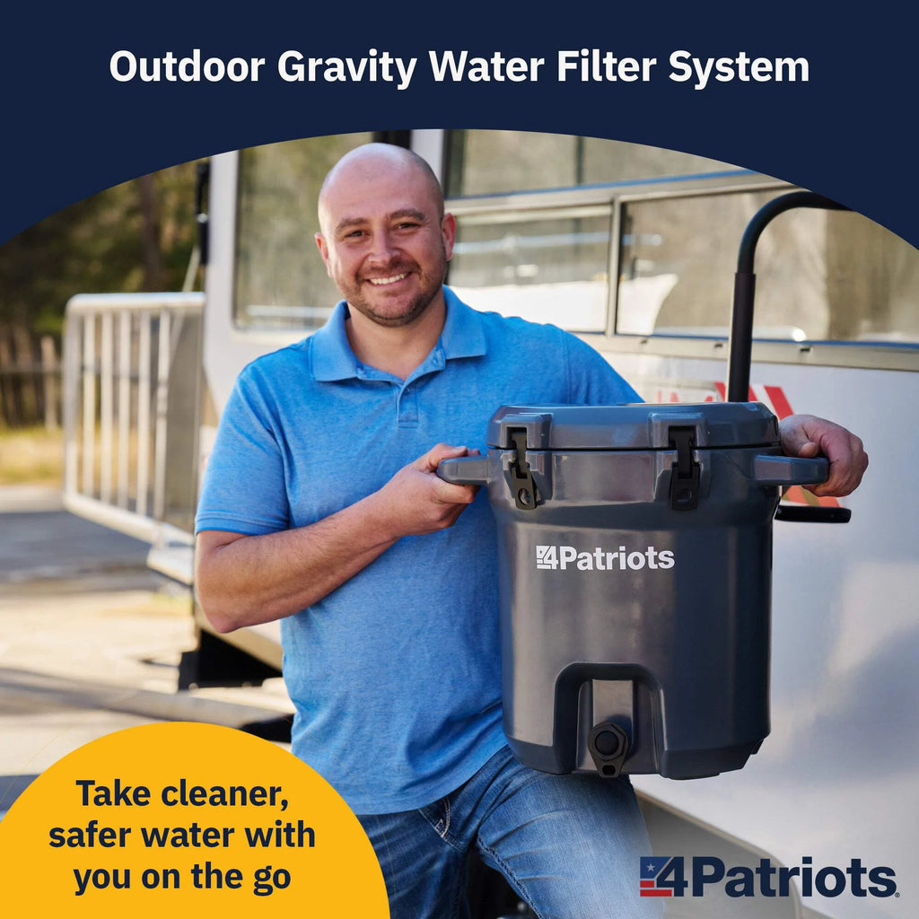 Patriot Pure Outdoor Filtration Cooler, 5-Gallon Nanomesh? Technology Targets 200+ Contaminants
