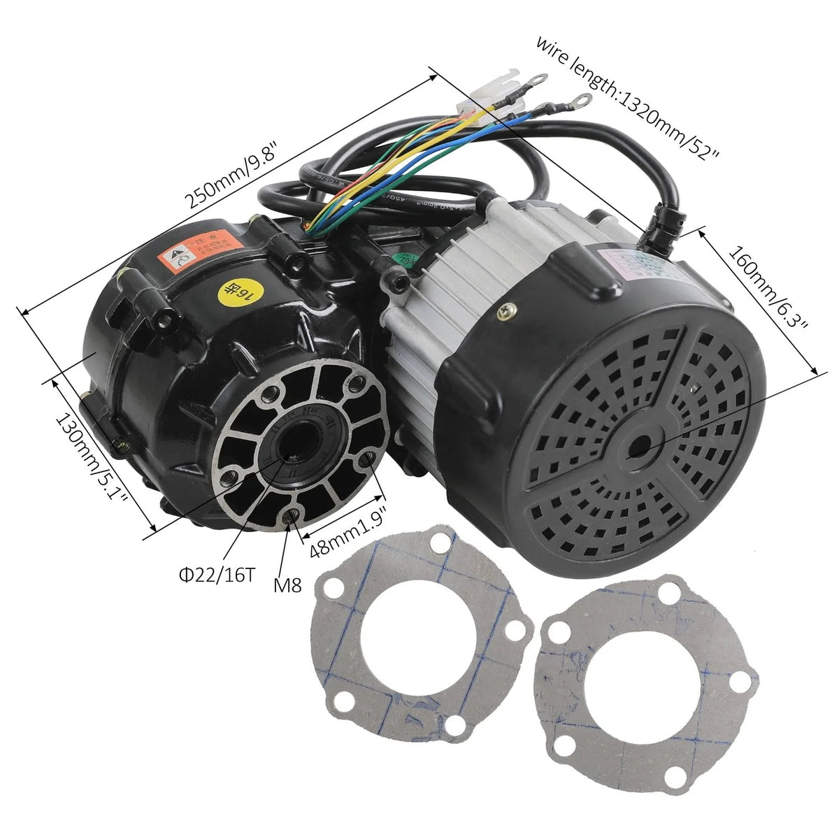 Complete 30" Rear Axle Kit & 6" Wheels & 48V 1000W Motor Differential Kit & Go Cart Seat & Steering Assembly Front Swingarm For Electric Vehicles Go Kart Drift Trike ATV Quad Golf Cart Buggy