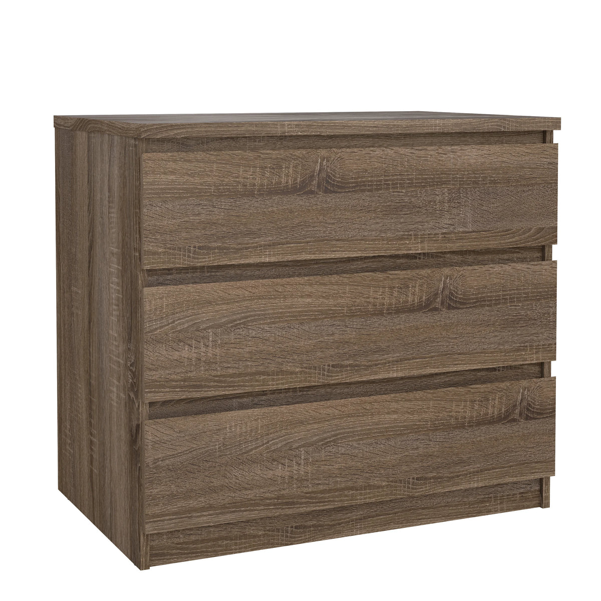Tvilum Scottsdale 3 Drawer Chest Dresser for Adults, White High Gloss