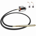 Professional Vibrating Concrete Poker, Stainless Steel & Copper Build, 14.75ft Shaft, for Contractors, Large-Scale Pouring