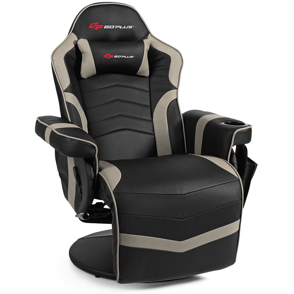Massage Gaming Chair Racing Style Gaming Recliner Blue