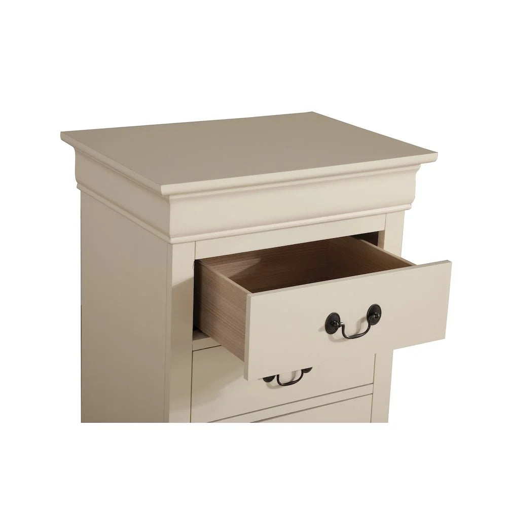Glory Furniture Louis Phillipe 7 Drawer Lingerie Chest in Cherry