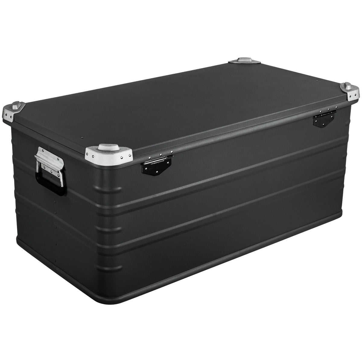 Crossover Aluminum Overland Storage, Trunk, Metal Cargo Case, Storage Box (147L X-Large, Black)