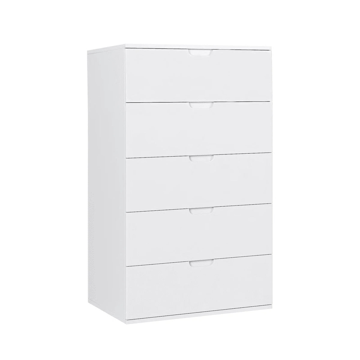 Homfa 6 Drawers Dresser, 47"H White Dresser, Modern Chest with Drawer for Bedroom