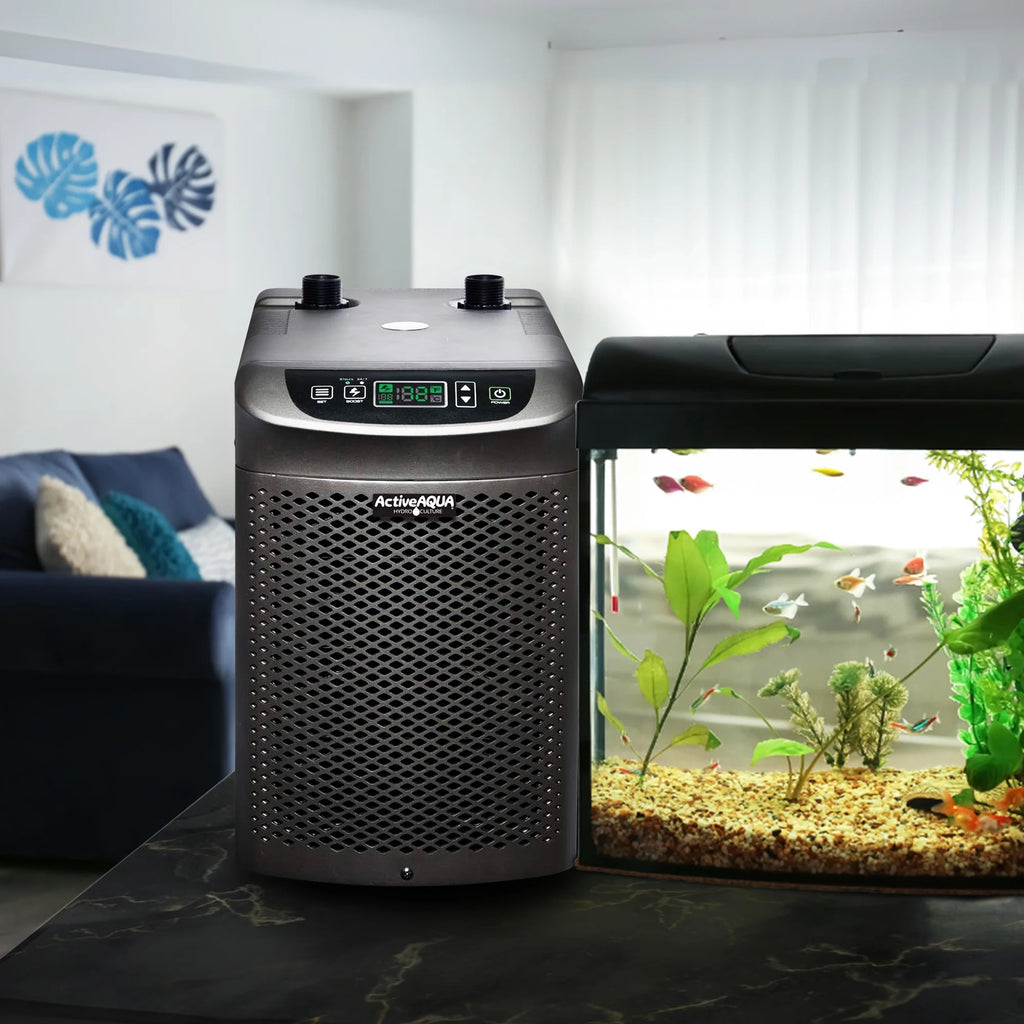 Active Aqua AACH25HP 0.25 HP 396-925 GPH 120V Hydroponic Cooling Water Chiller
