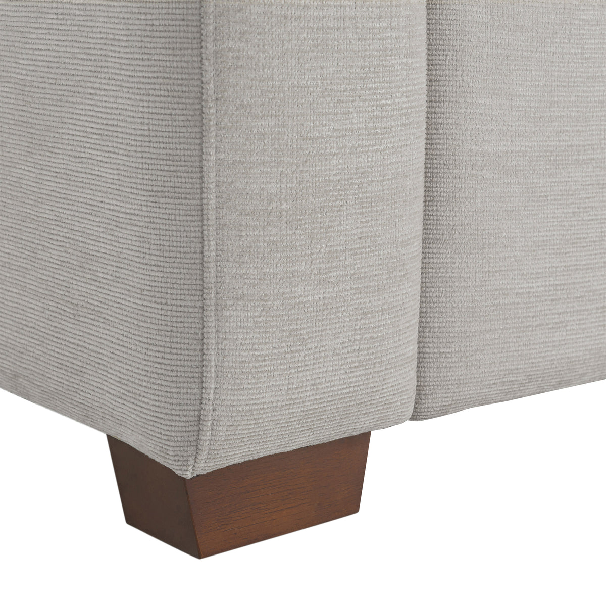 Coddle Luke Fabric Sleeper Sofa with Reversible Chaise and Storage, Beige