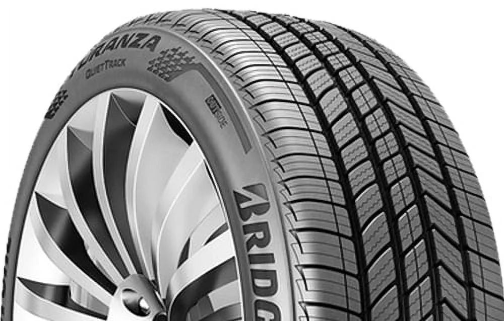 Set of 4 Bridgestone Turanza QuietTrack 215/50R17 95V 800AA Tires 80K Mileage Warranty BR000077 / 215/50/17 / 2155017 Fits: 2012-18 Ford Focus Titanium, 2016-18 Honda Civic EX-T
