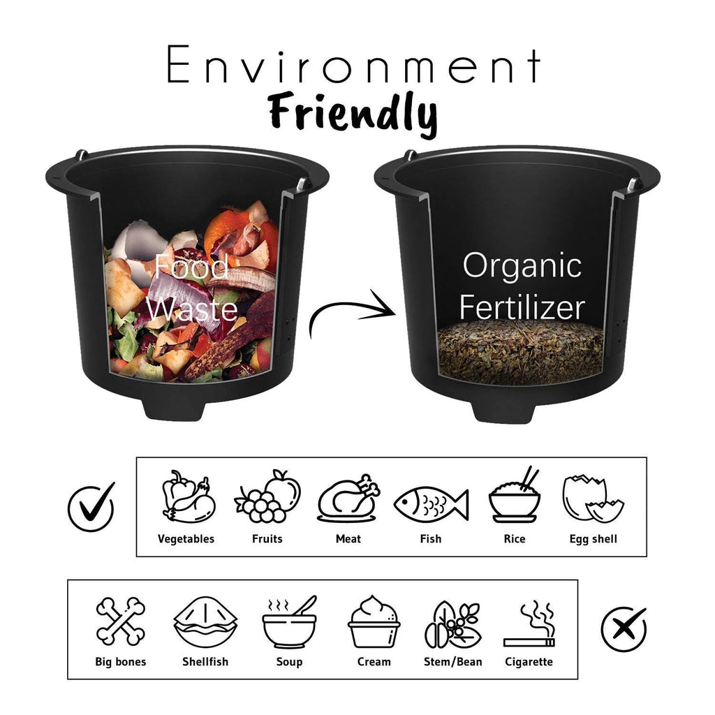 PURSONIC Electrnic Food Waste Composter - Fertilizer from Food Scraps