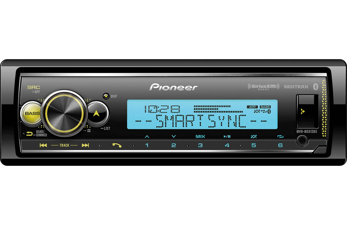 Pioneer MVH-MS512BS Marine Digital Media Receiver with SiriusXM SXV300V1 Radio Tuner Pkg