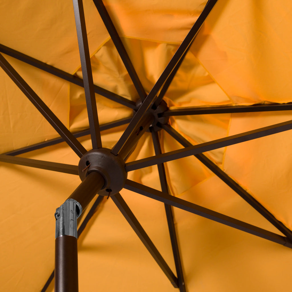 Safavieh Venice 9' Market Crank Tilt Patio Umbrella, Navy/White