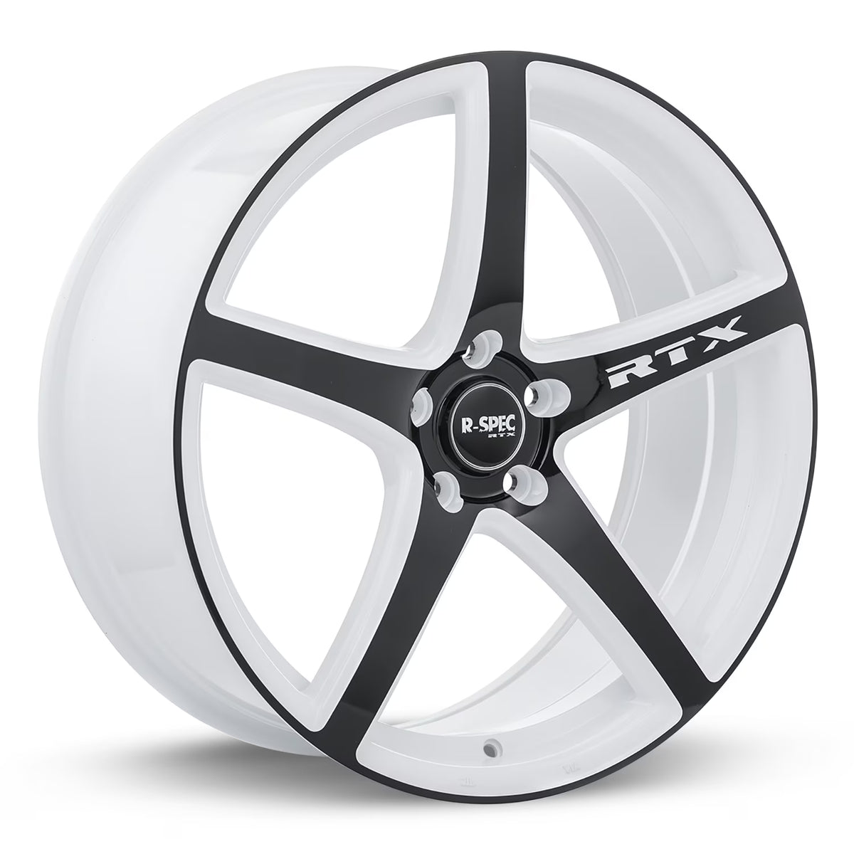 RTX Illusion 18x8 5x114.3 ET45 CB73.1 White & Black Wheel