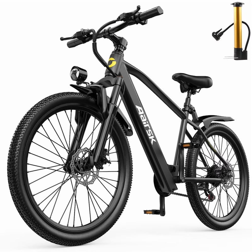 Unibike 24"Electric Bike for Adults, 400W Ebike with 36V 10AH Battery, 40Miles Long Range, Shimano 7-Speed Electric Bicycle, Blue