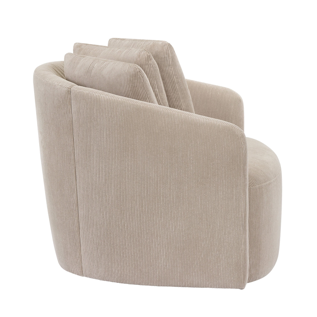 Beautiful Drew Accent Chair by Drew Barrymore, Cream Boucle