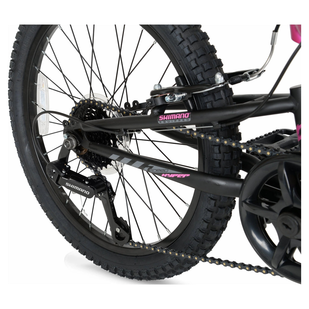 Hyper Bicycles 20" Girl's Swift Mountain Bike for Kids, Magenta