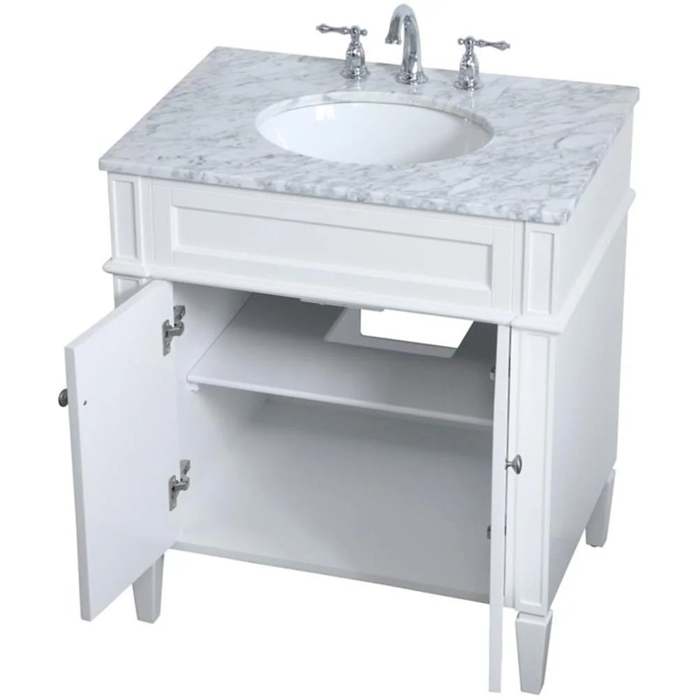 Elegant Kitchen and Bath 30 inch Single bathroom vanity in Grey