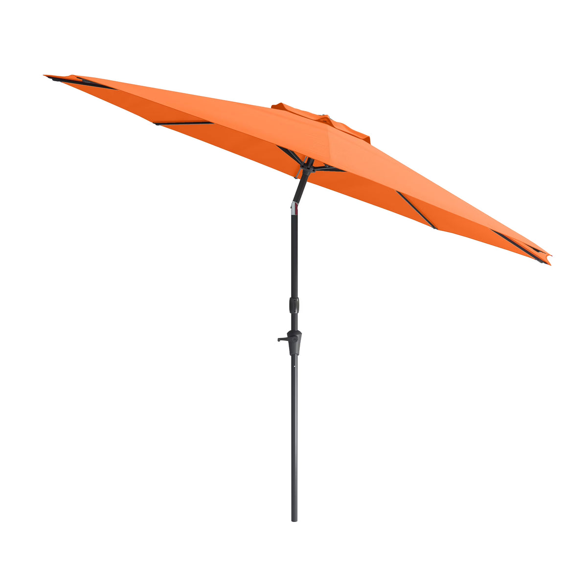 CorLiving 10 Foot Wind Resistant Patio Umbrella, Outdoor Parasol with Crank Tilt, Round Market Umbrella for Patio, Umbrella with Crank, Tilt Umbrella, Outdoor Umbrella, Turquoise