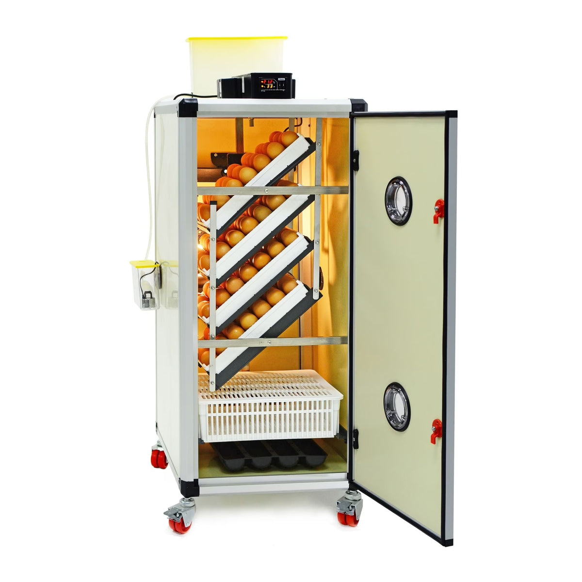 HB175C Egg Incubator with Hatcher Combo. Automatic Egg Turning and Humidity Control, Adjustable Egg Setter Trays, Perfect Poultry Incubator, Set and Forget Design. - Cimuka by Hatching Time