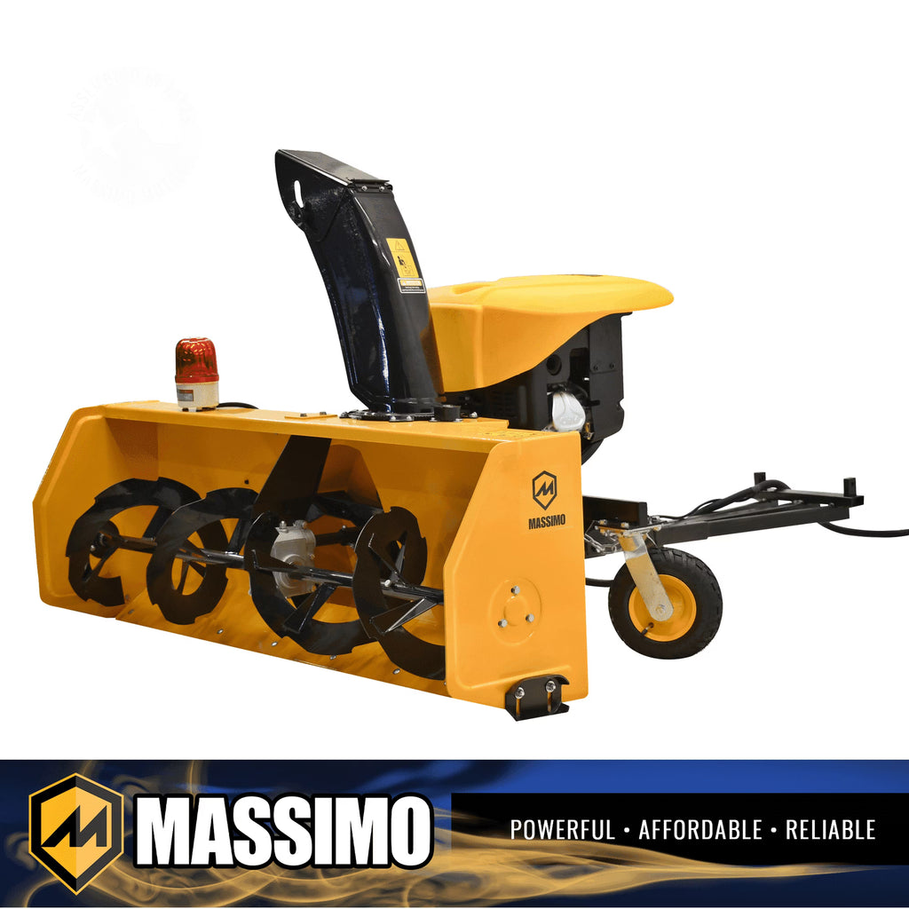 Massimo 60" Snow Blower 2-Stage �C 13HP 420cc Gas Powered UTV/ATV Attachment for Heavy Duty Snow Removal