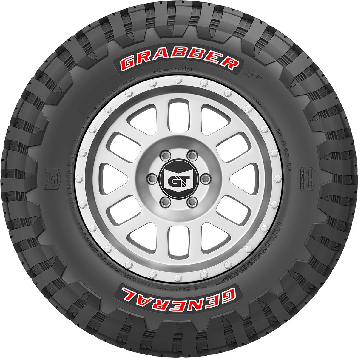 Set of 4 General Grabber X3 LT35X12.50R20 121Q E Tires