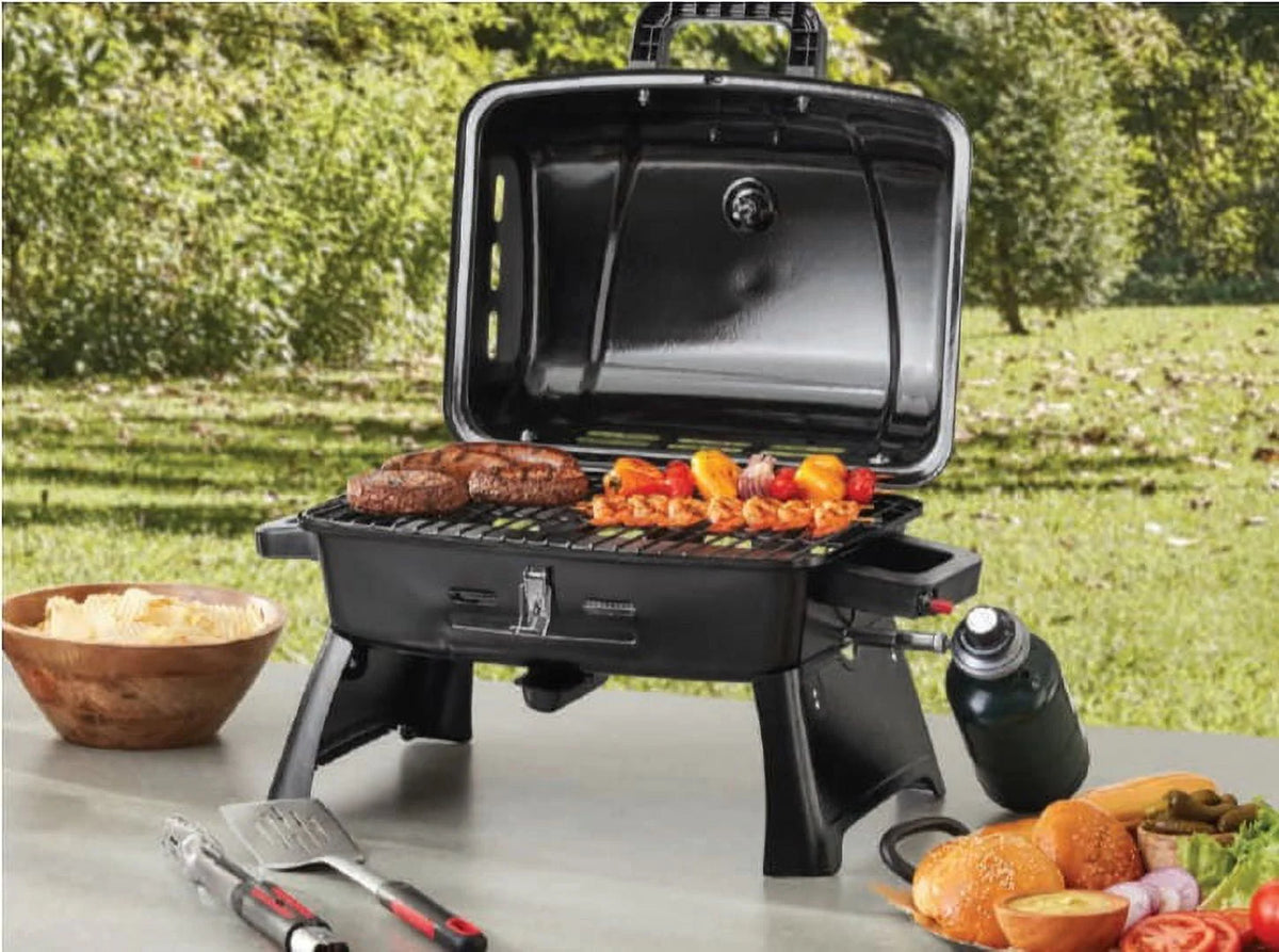 Ozark Trail Portable 1 Burner Gas Grill with Interchangeable Griddle Plate