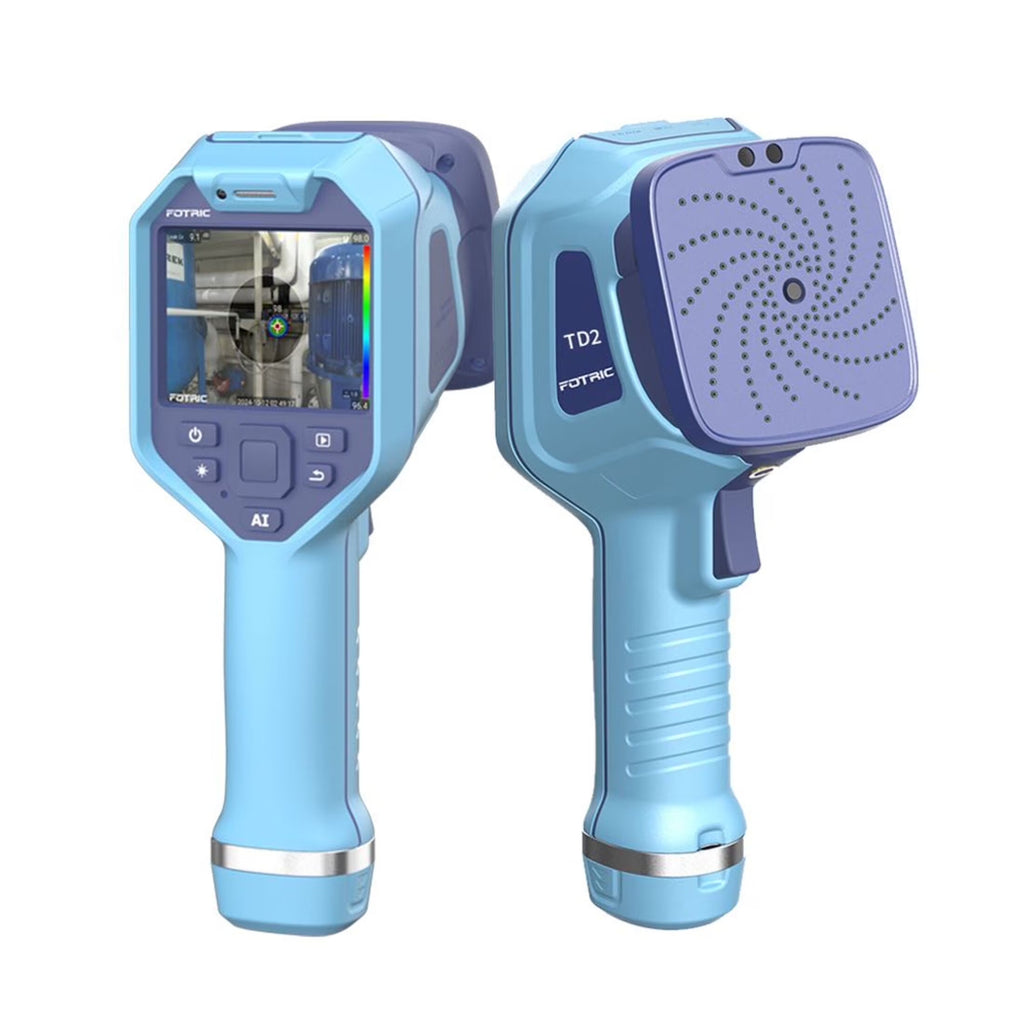 FOTRIC TD2 Acoustic Imager,64 MEMS Digital Microphones,Industrial Acoustic Imaging Camera,Compressed Air Leak Detection,66���52��FOV,13 Megapixel,2~100kHz Frequency Range, 3.5" Touch Screen