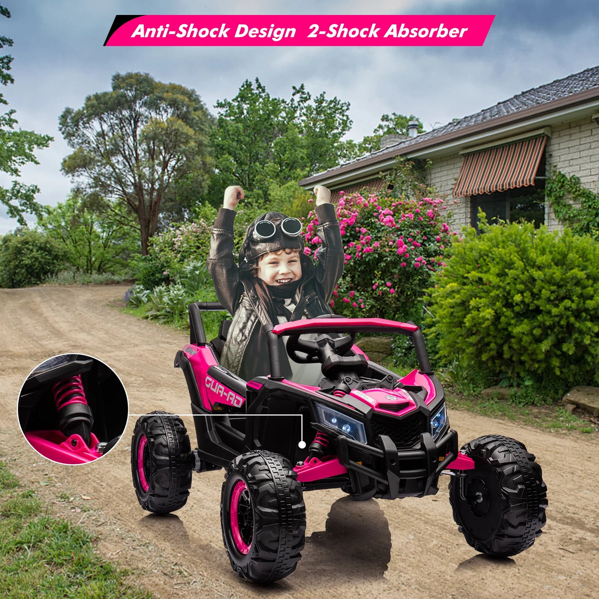 EastVita Ride on UTV Car, 24V Ride on Car