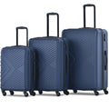 3 Piece Navy Luggage Travel Set, 20" 24" 28" Carry on Luggage with Spinner Wheels, Lightweight Hard Case Luggage Travel Suitcase Christmas Gifts for Business Trip Holiday Travel Cruise