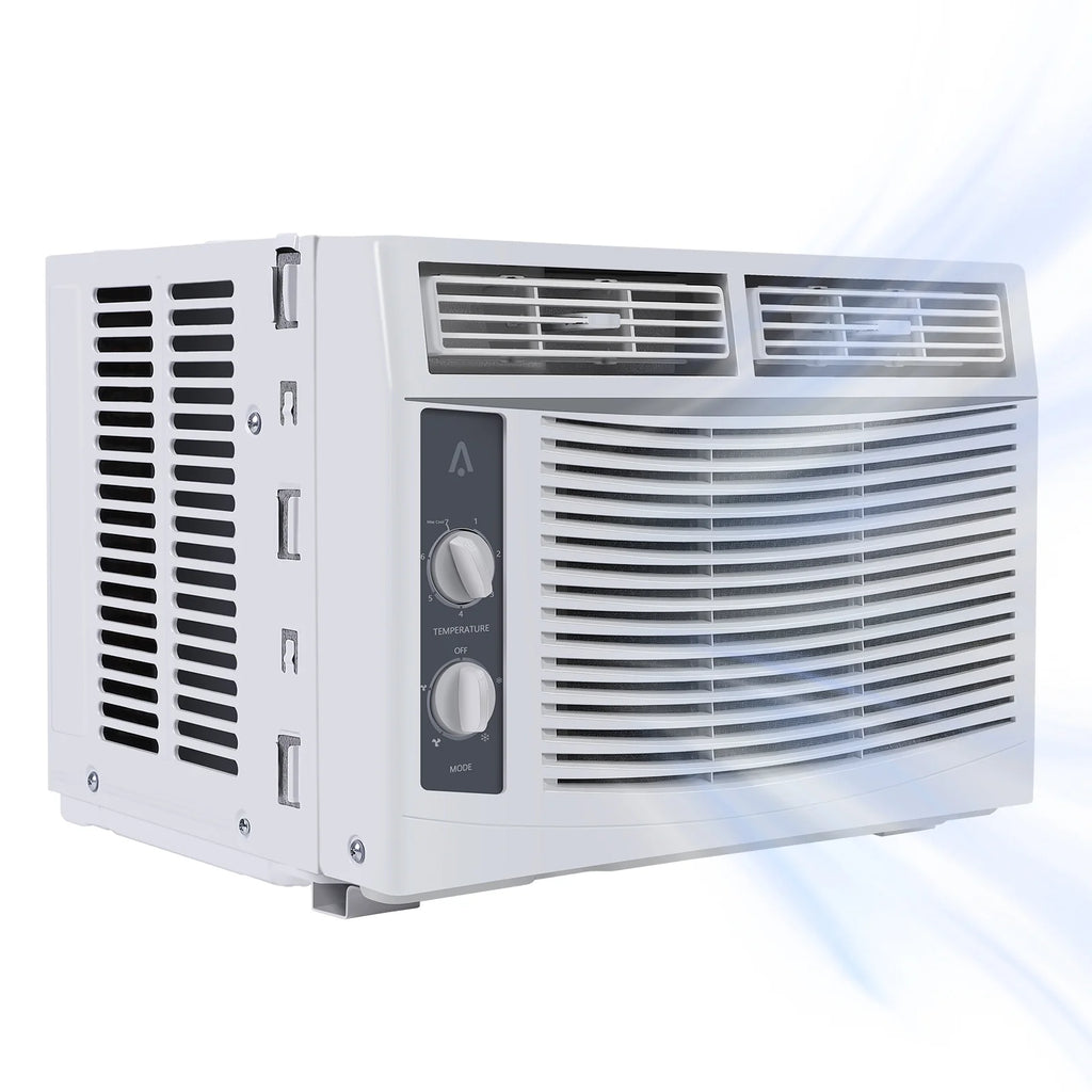 Garvee 5000 BTU Window Air Conditioner,Fast Cooling for Rooms up to 150 Sq. ft,Window Ac Unit with 7 Level Temperature Setting,White