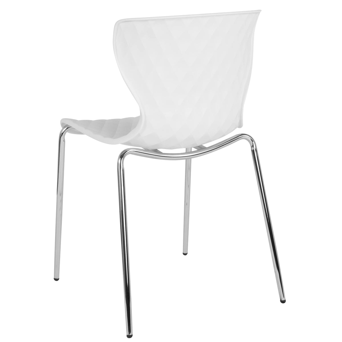 Flash Furniture 4 Pack Lowell Contemporary Design Orange Plastic Stack Chair