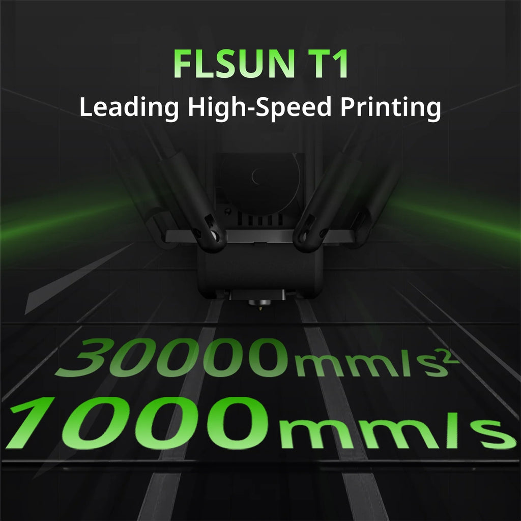FLSUN T1 Delta 3D Printer - 1000mm/s Ultra-Fast Printing ,30,000mm/s2 Acceleration, 300��C Nozzle FDM 3D Printers with Fully Auto Leveling , 50�� Enclosed Chamber