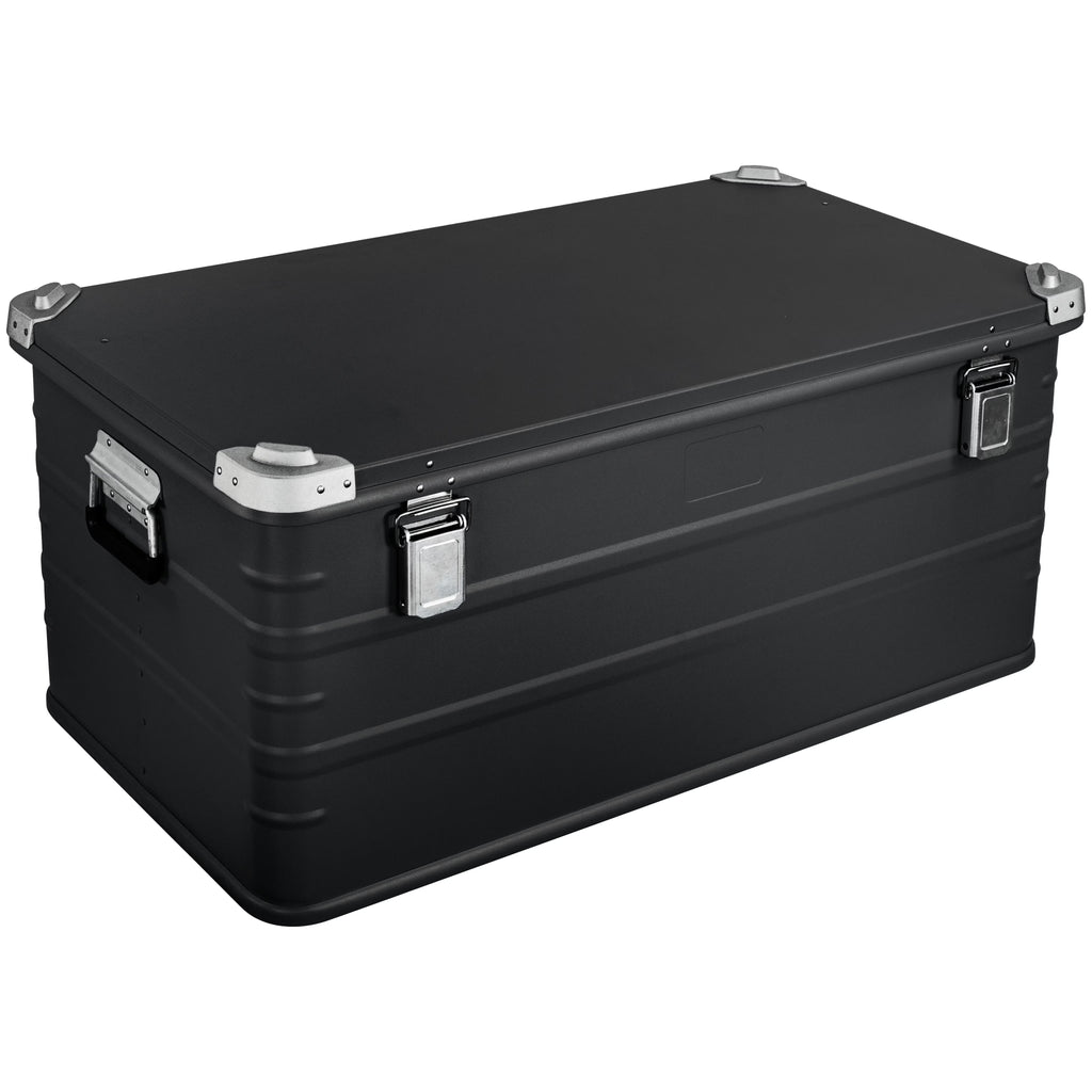Crossover Aluminum Overland Storage, Trunk, Metal Cargo Case, Storage Box (147L X-Large, Black)
