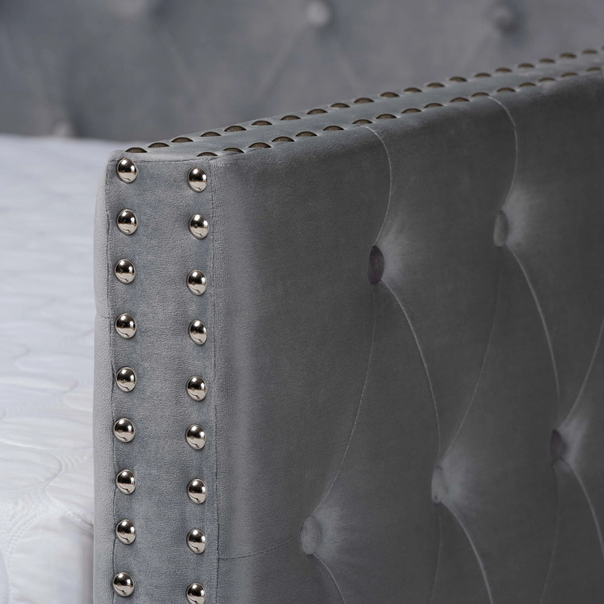 Baxton Studio Larkin Contemporary Upholstered with Trundle Daybed, Full, Grey