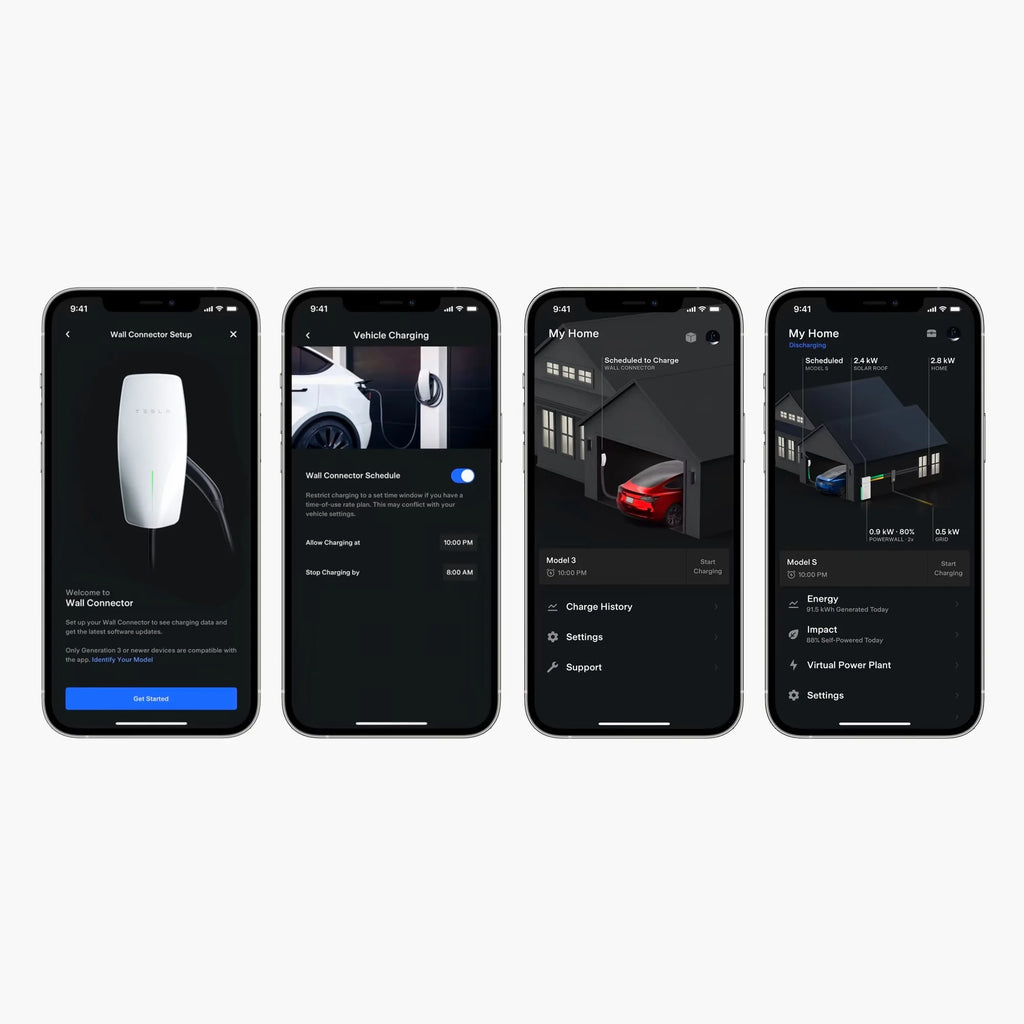 Tesla Wall Connector - Electric Vehicle (EV) NACS Charger - Level 2 - up to 48A with 24' Cable
