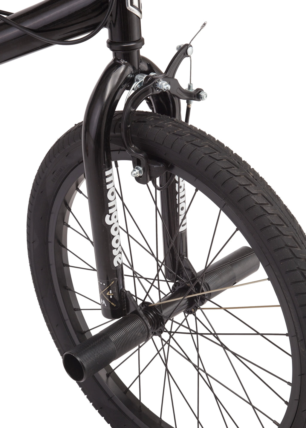 BRAWLER Boys' Freestyle BMX Bike, 20" wheels, Black