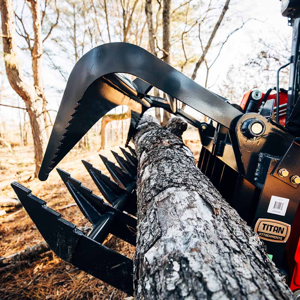 Titan Attachments 48" Grade 50 Economy Series Root Grapple Bucket, SSQA Quick Tach Connection
