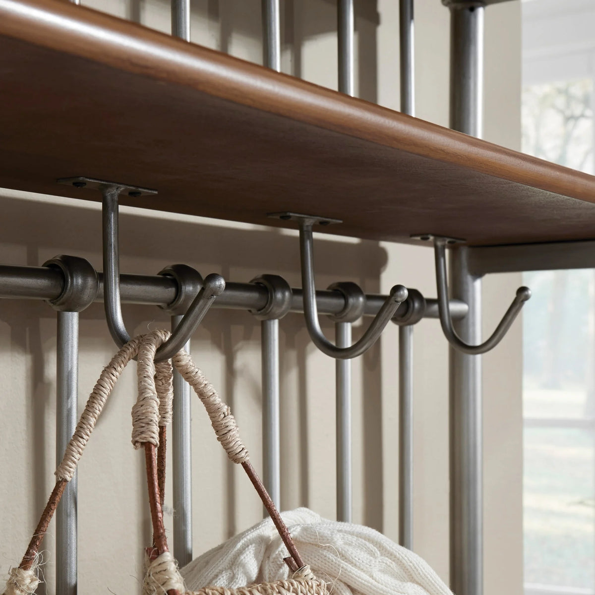 Homestyles Orleans Brown Aluminum Hall Tree