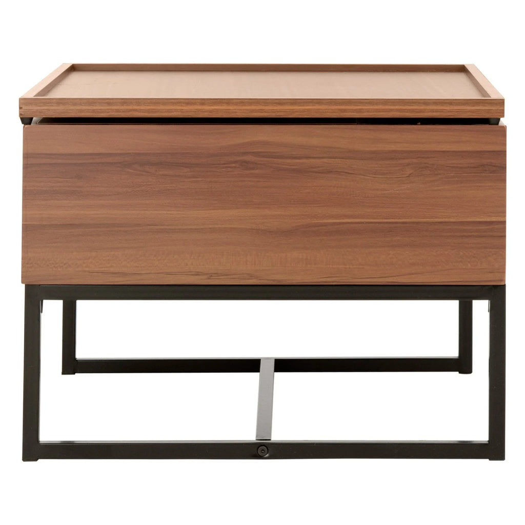 Safavieh Kristie Contemporary Lift-Top Coffee Table, Dark Oak/Black
