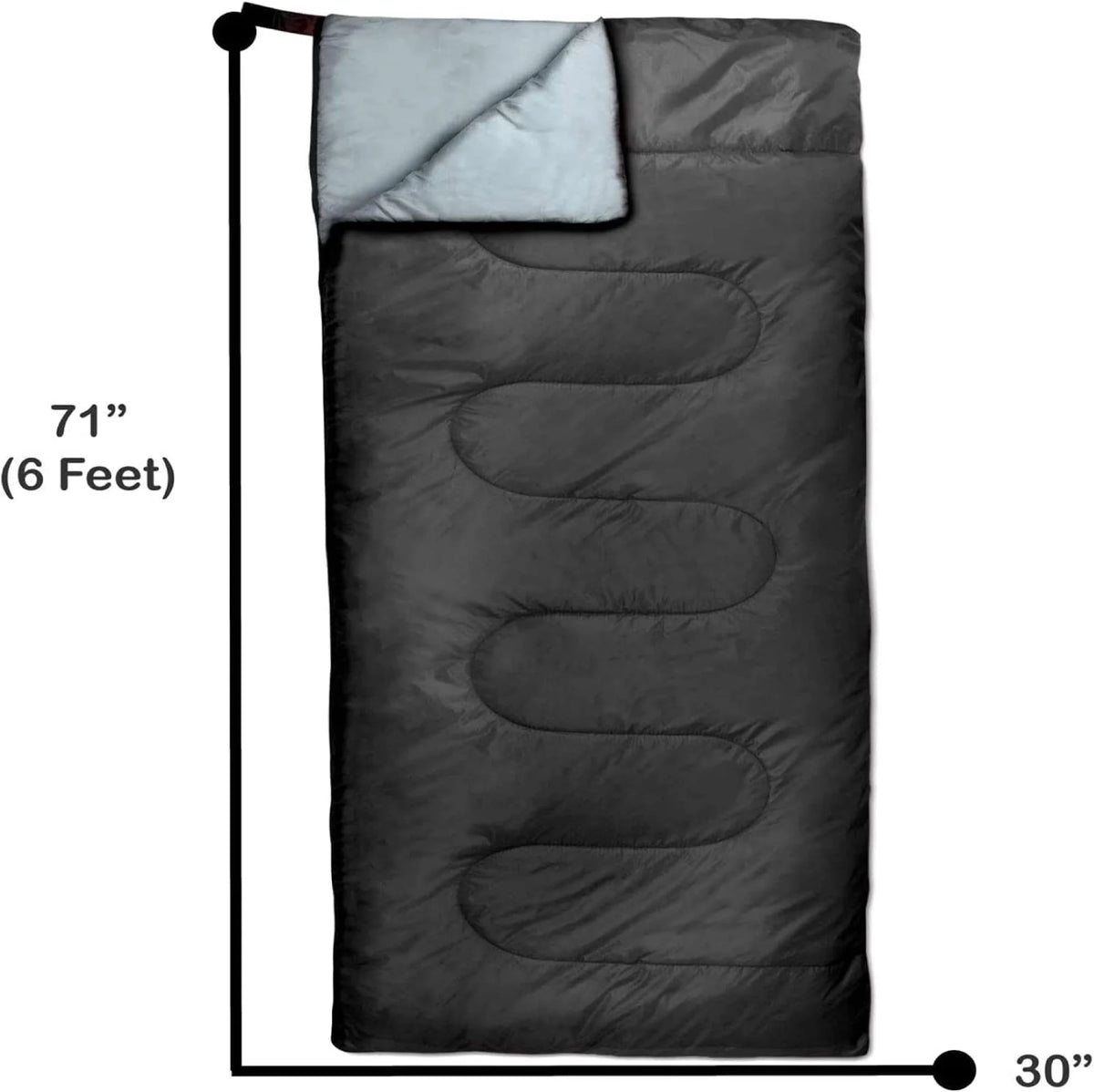 10 Pack Bulk Wholesale of Cold Weather Envelope Sleeping Bags for Adults, Kids, Homeless, Camping, Indoors, Outdoors - 10 Count Sleeping Bags in Black, Navy Blue, Forest Green, Red - 71"L x 30"W