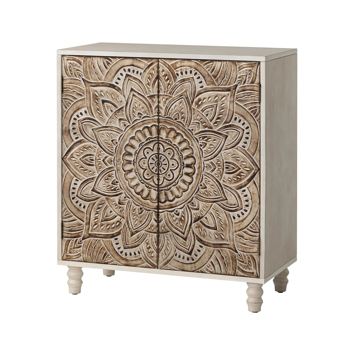 COSIEST Vintage Sideboard Cabinet, Farmhouse Buffet with Adjustable Shelf for Kitchen, Dining Room, Living Room