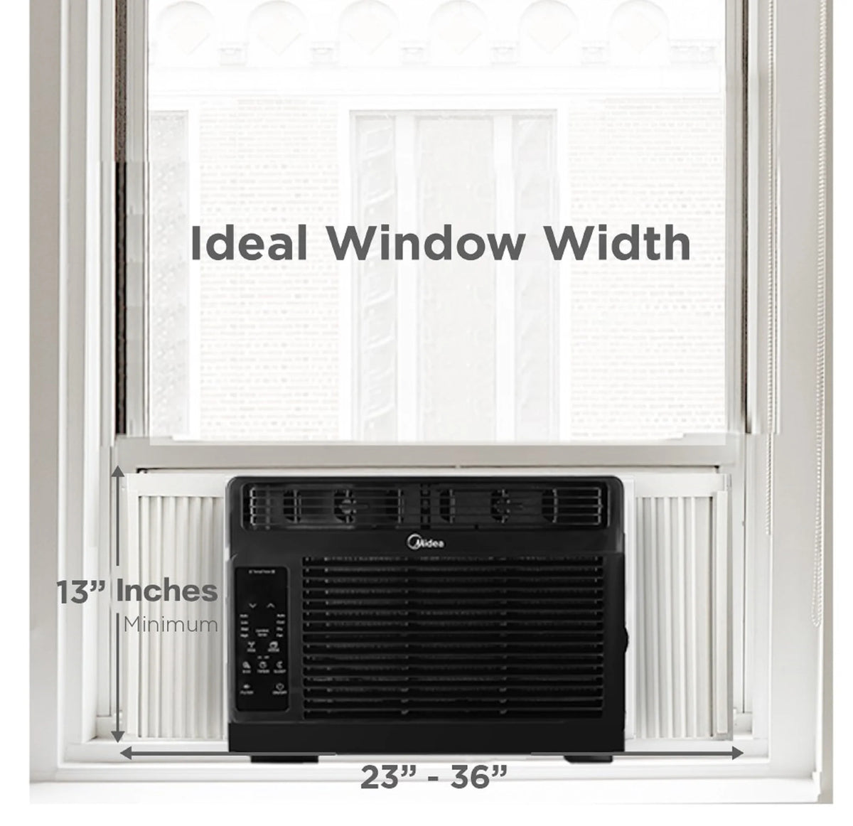 Midea 5,000 BTU Window Air Conditioner, 150 Sq. Ft., White, New