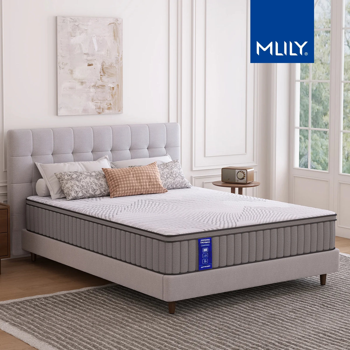 EGOHOME 14 inch King Size Hybrid Mattress In a Box, Cooling Gel Infused Memory Foam, Pocket Spring