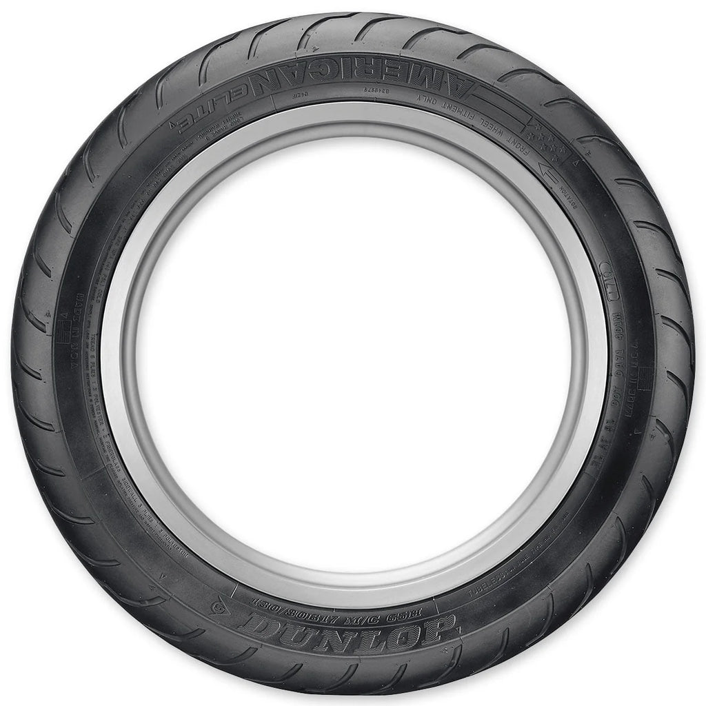 Dunlop American Elite Front Motorcycle Tire 130/80B-17 (65H) Black Wall