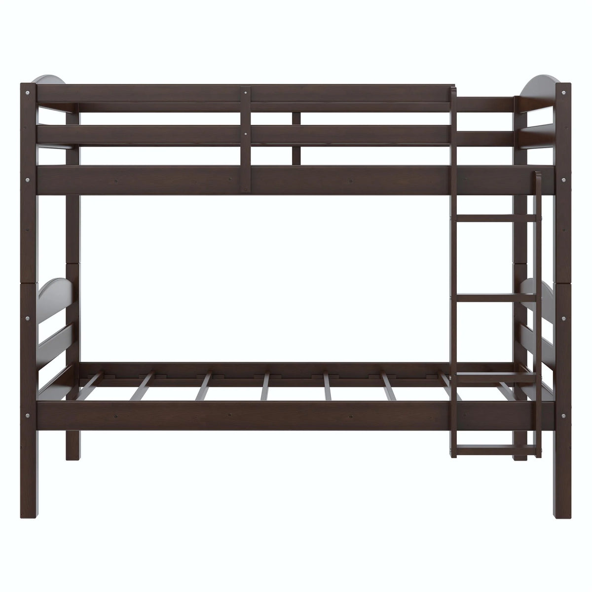 Better Homes & Gardens Leighton Solid Wood Twin-over-Twin Convertible Bunk Bed, Vanilla