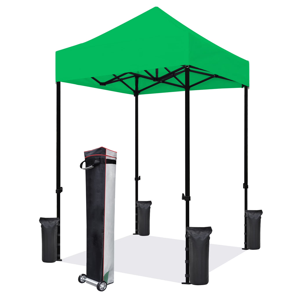 Eurmax 5x5 Pop up Canopy Outdoor Heavy Duty Tent,Ruby