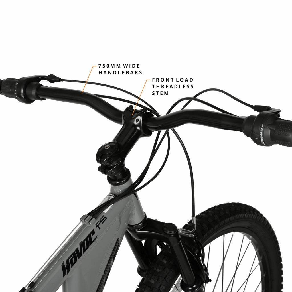 Hyper Bicycles 29" Men's Havoc Mountain Bike, Gray